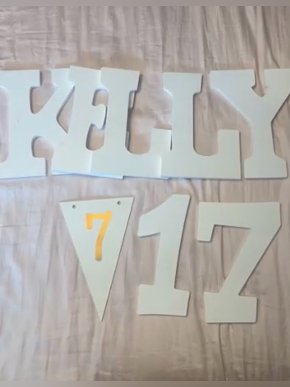 Hobby Lobby Bundle of 8 White Wood Letters Home Decor